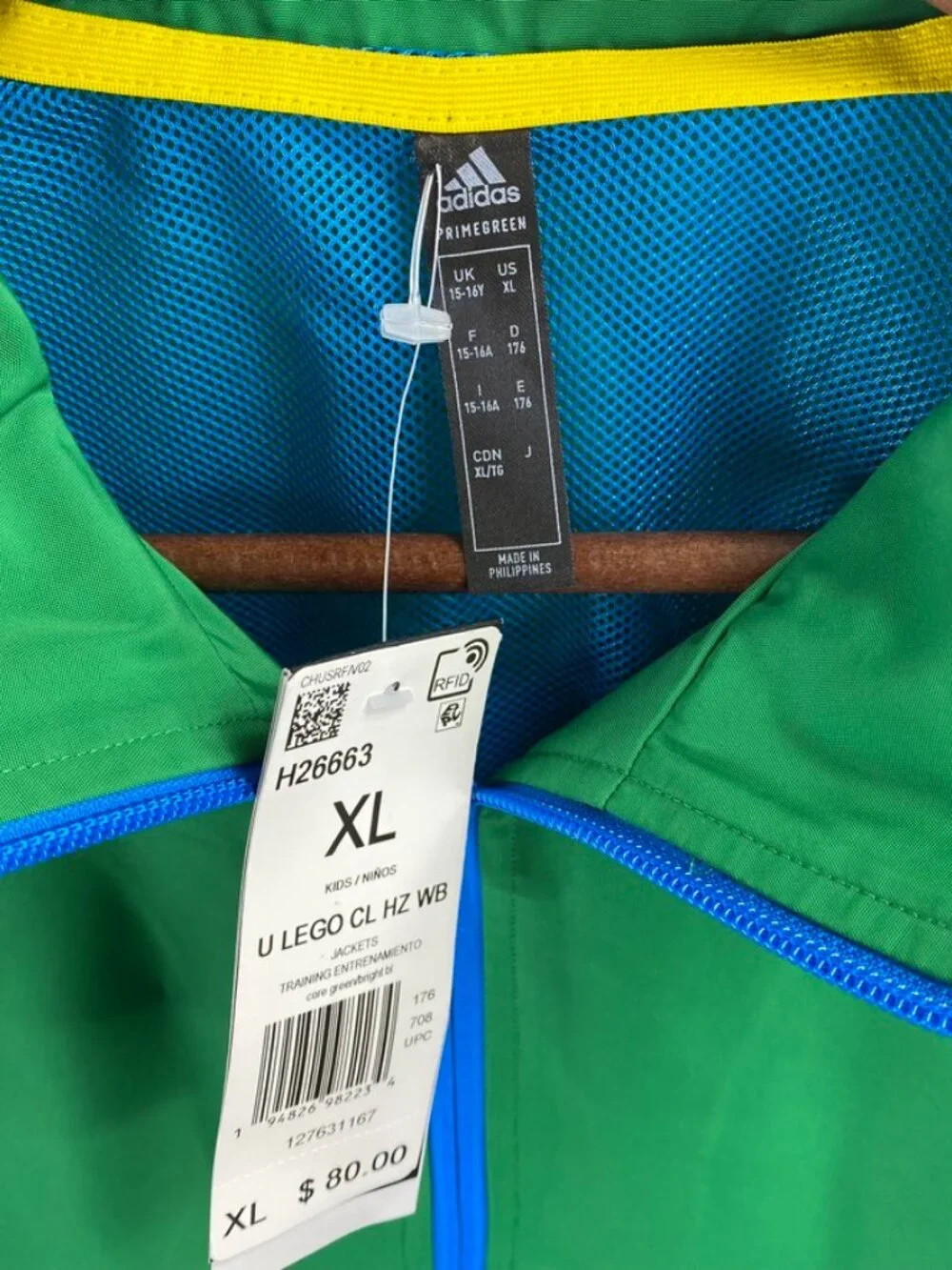 Adidas x Lego Collab Windbreaker Jacket Size XL